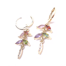 Cargar imagen en el visor de la galería, Flapping fly with multi color crystals (clear)