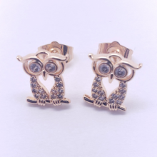 Cargar imagen en el visor de la galería, Hollow clear eye Owl with clear crystals