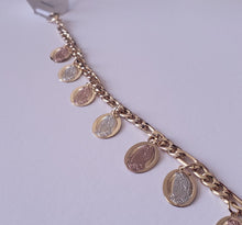 Cargar imagen en el visor de la galería, Tri color multi Our lady of Guadalupe pendant (ankle bracelet)
