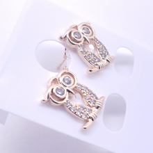 Cargar imagen en el visor de la galería, Hollow clear eye Owl with clear crystals