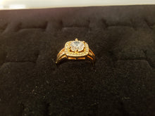 Load image into Gallery viewer, Square Clear Crystal ring (ceremonial)