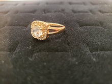 Load image into Gallery viewer, Square Clear Crystal ring (ceremonial)