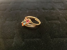 Cargar imagen en el visor de la galería, Slanted Tri colored crystals design