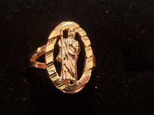 Load image into Gallery viewer, Hollow circle Saint Judas ring