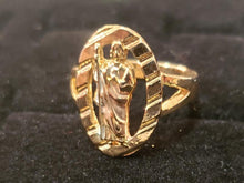 Load image into Gallery viewer, Hollow circle Saint Judas ring
