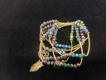 Load image into Gallery viewer, Litmus color crystal Bangle with hanging pendants