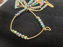 Load image into Gallery viewer, Litmus color crystal Bangle with hanging pendants