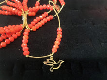 Load image into Gallery viewer, Red color crystal bangle with hanging pendants