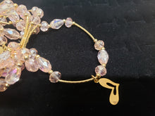 Cargar imagen en el visor de la galería, Clear multi size crystal bangle with hanging pendants