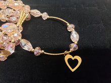 Cargar imagen en el visor de la galería, Clear multi size crystal bangle with hanging pendants