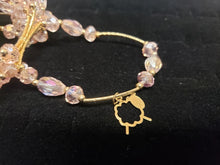 Cargar imagen en el visor de la galería, Clear multi size crystal bangle with hanging pendants