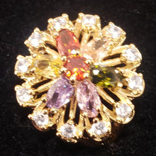 Load image into Gallery viewer, Laminated Zirconia multi color crystal design
