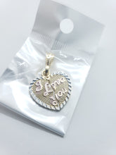 Load image into Gallery viewer, Small ripped heart with message (I love You) - Rosina Jewlery
