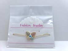 Cargar imagen en el visor de la galería, Butterfly with a Blue Evil Turkish Eye - four colors (bracelet)