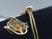 Load image into Gallery viewer, Celtic Tree with multi color crystals (bracelet)