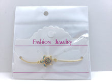 Cargar imagen en el visor de la galería, Swimming Turtle with crystals - four colors - v2 (bracelet)