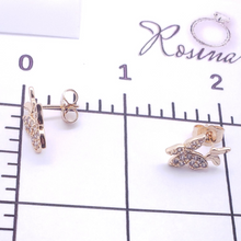 Cargar imagen en el visor de la galería, Dual butterfly with clear crystals