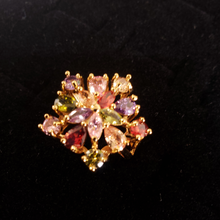 Cargar imagen en el visor de la galería, Multi color zirconia crystals on a star ver.2