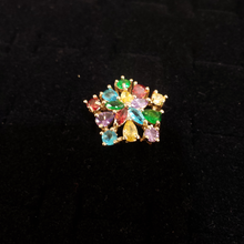 Cargar imagen en el visor de la galería, Multi color zirconia crystals on a star