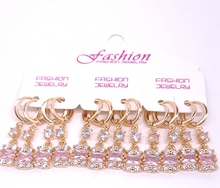 Cargar imagen en el visor de la galería, Elegant hanging pink square crystal