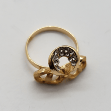 Cargar imagen en el visor de la galería, Laminated ribbon with hole design with clear crystals (sets)