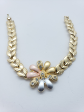 Load image into Gallery viewer, Laminated multi color daisies with clear crystals (set)