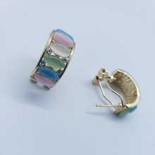 Cargar imagen en el visor de la galería, Multi color crystal row with crystals (set)