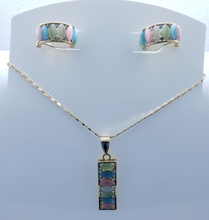 Cargar imagen en el visor de la galería, Multi color crystal row with crystals (set)