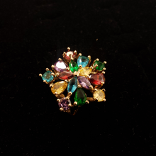 Cargar imagen en el visor de la galería, Multi color zirconia crystals on a star