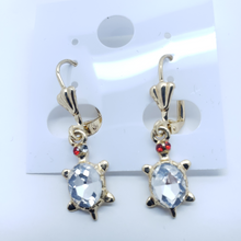 Load image into Gallery viewer, Small red eyed turtle with a clear crystal back