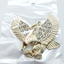 Cargar imagen en el visor de la galería, Striking eagle with clear crystals - Rosina Jewlery