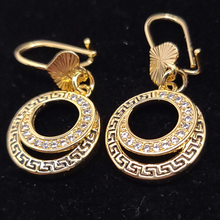 Cargar imagen en el visor de la galería, Antique circle with clear crystlals