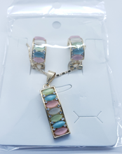 Cargar imagen en el visor de la galería, Multi color crystal row with crystals (set)