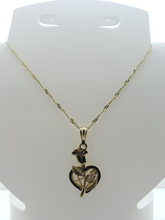 Load image into Gallery viewer, Rose with heart and small religious pendants - Rosina Jewlery