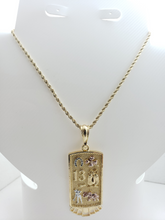 Cargar imagen en el visor de la galería, Large Tri color lucky pendant with variations - Rosina Jewlery