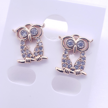 Cargar imagen en el visor de la galería, Hollow clear eye Owl with clear crystals