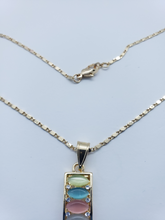 Cargar imagen en el visor de la galería, Multi color crystal row with crystals (set)