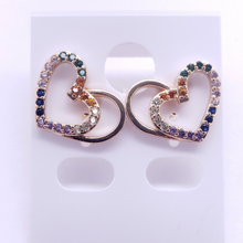 Cargar imagen en el visor de la galería, 3d heart with multi coloed crystals