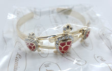 Cargar imagen en el visor de la galería, Red shell colored turtles with clear crystals