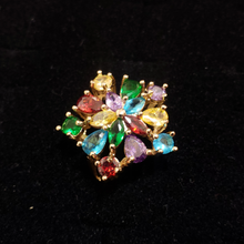 Cargar imagen en el visor de la galería, Multi color zirconia crystals on a star