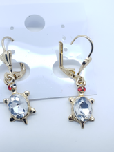 Load image into Gallery viewer, Small red eyed turtle with a clear crystal back