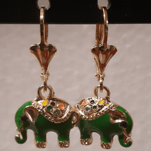 Load image into Gallery viewer, Small green elephants