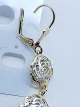 Cargar imagen en el visor de la galería, Hollow roses outlines with clear crystals