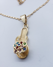 Load image into Gallery viewer, Sandals with multi color crystals (set)