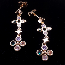 Cargar imagen en el visor de la galería, Hanging crosses with multi color crystals