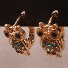 Cargar imagen en el visor de la galería, Small owl with multi colored crystals