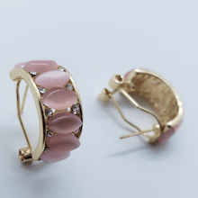 Cargar imagen en el visor de la galería, Pink Crystal row with clear crystals