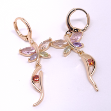 Cargar imagen en el visor de la galería, Flapping fly with multi color crystals (red)