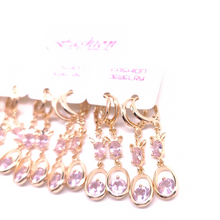 Cargar imagen en el visor de la galería, Flower with hanging Pink crystal