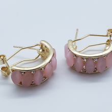 Cargar imagen en el visor de la galería, Pink Crystal row with clear crystals